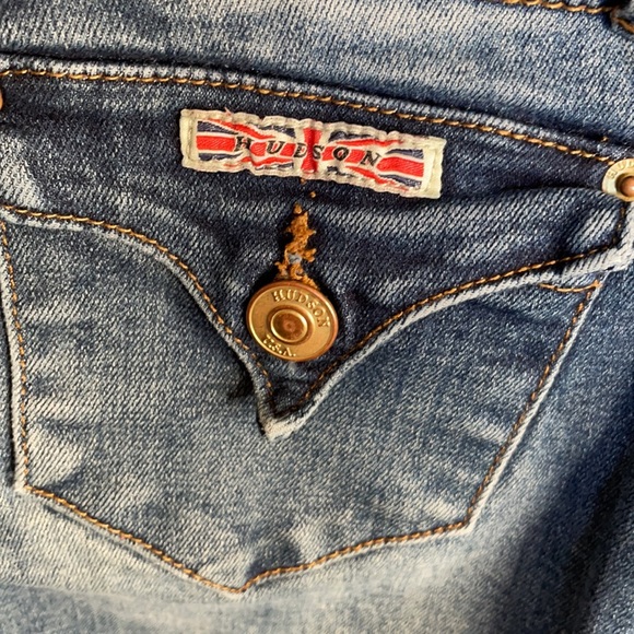 Hudson jeans stretchy skinny blue jean adjustable waist size 10 - Picture 2 of 5